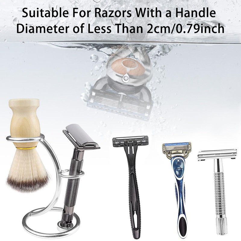Kaimeilai Razor Holder Stand for Men, Razor Brush Stand Holder