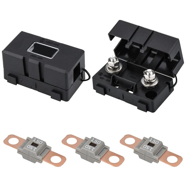 Midi Fuse, 3 Pieces 150A Midi Screw Fuses 2 Pieces