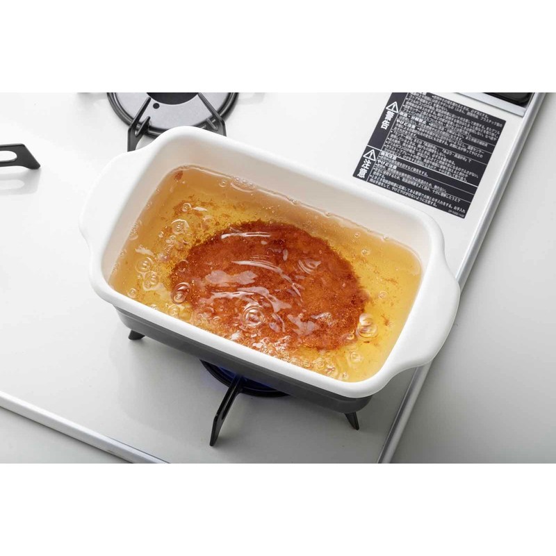 Takagi Metal Hollow Tempura Pot Square 11.2 x 6.3 x