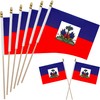 WEITBF 12 Pack 8×12 Inch Haiti Flags Haitian Flags on