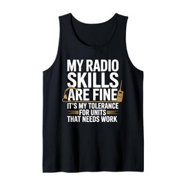 Funny 911 Dispatcher Police Dispatch Thin Gold Line Life Tank Top