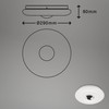 BRILONER Leuchten 2300-018 LED Bathroom Ceiling Light with Chrome Cap,