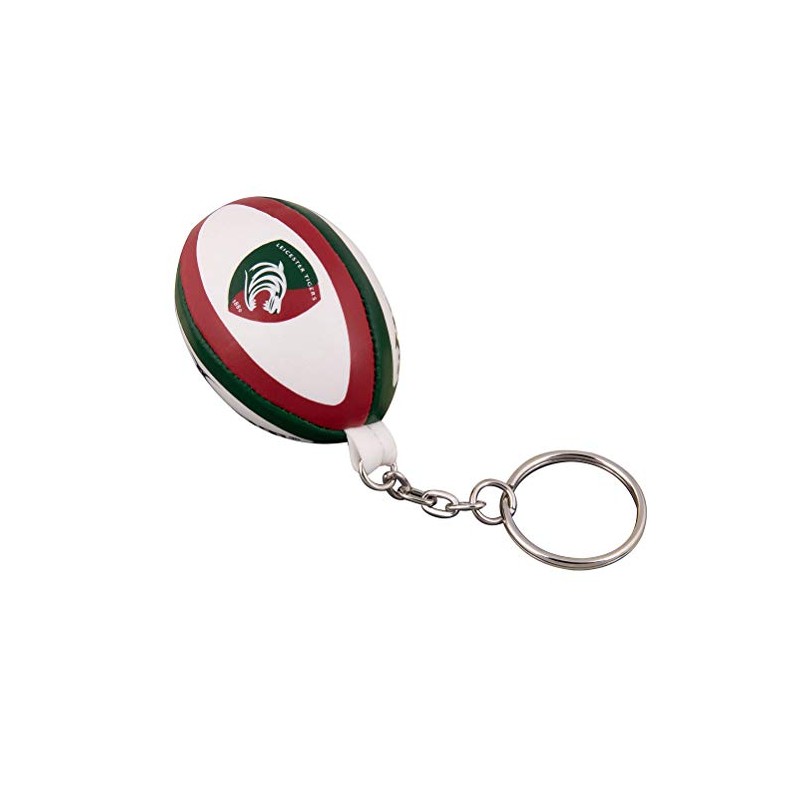 GILBERT leicester tigers rugby ball key ring