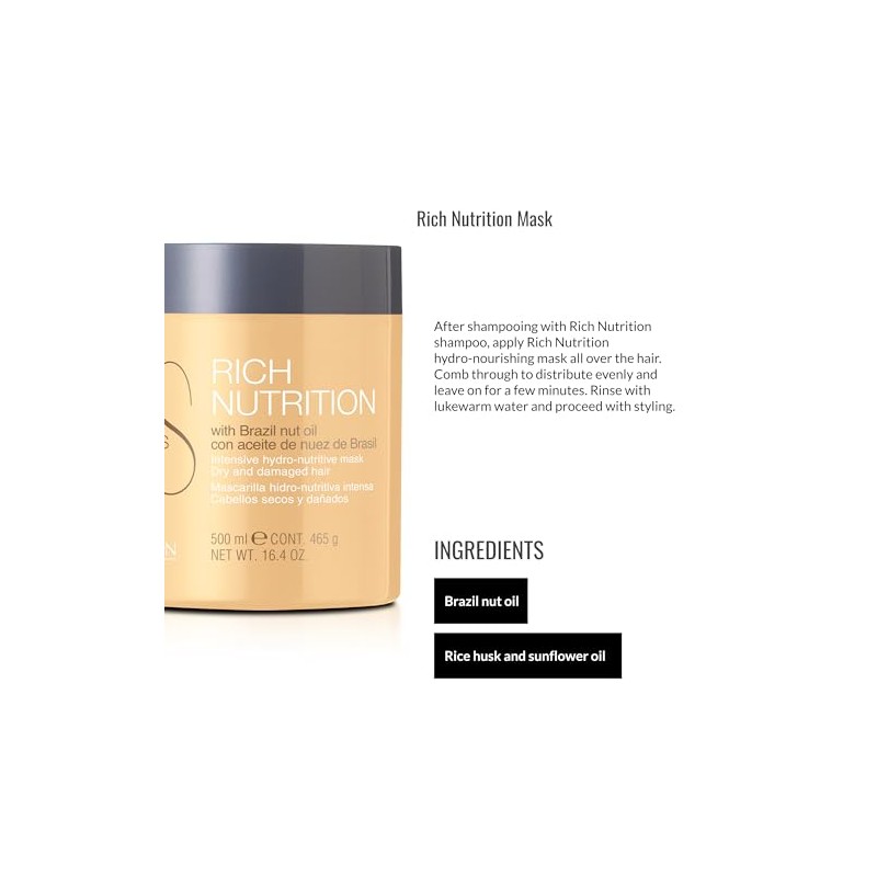 Lendan Hydrating Hair Mask For Dry And Damaged Hair, 16.4