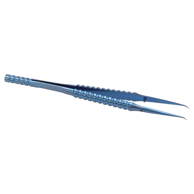 2 Pcs Fine Tipped Tweezers Straight Tip Bent Tip Titanium