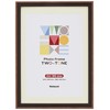 Nakabayashi F-TMS-411-DBR Two-Tone Photo Frame, A4/B5 Dark Brown