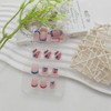 4th of July Press on Nails Short Square Fake Nails