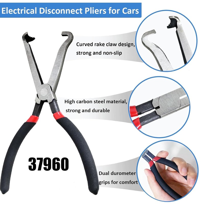 37960 Electrical Disconnect Pliers,8inch Automotive Tools Electrical Connector Pliers,Automotive Electrical