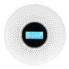 CO Smoke Combination Detector Photoelectric Sensor Sound Light Alarm LCD