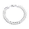 Old English Jewellers 925 Sterling Silver MEN'S Solid Curb Bracelet