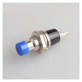 microswitch 6pcs NC/NO Normally Open Normally Closed Momentary Self-resetting Push Button Switch Without Lock Reset Switch) (Color : Blue, Size : NO (Normally Open))