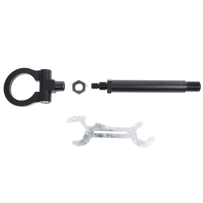 carpart2021 Black Alloy Track Racing Aluminum Tow Hook Ring For