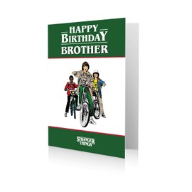 Brother Birthday Card, Stranger Things Brother Birthday Card, Brother Birthday Card Stranger Things, Happy Birthday Card Brother