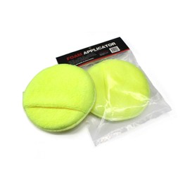 Maxshine Multipurpose Microfiber Finger Hold Applicator, Yellow, Dia: 16cm