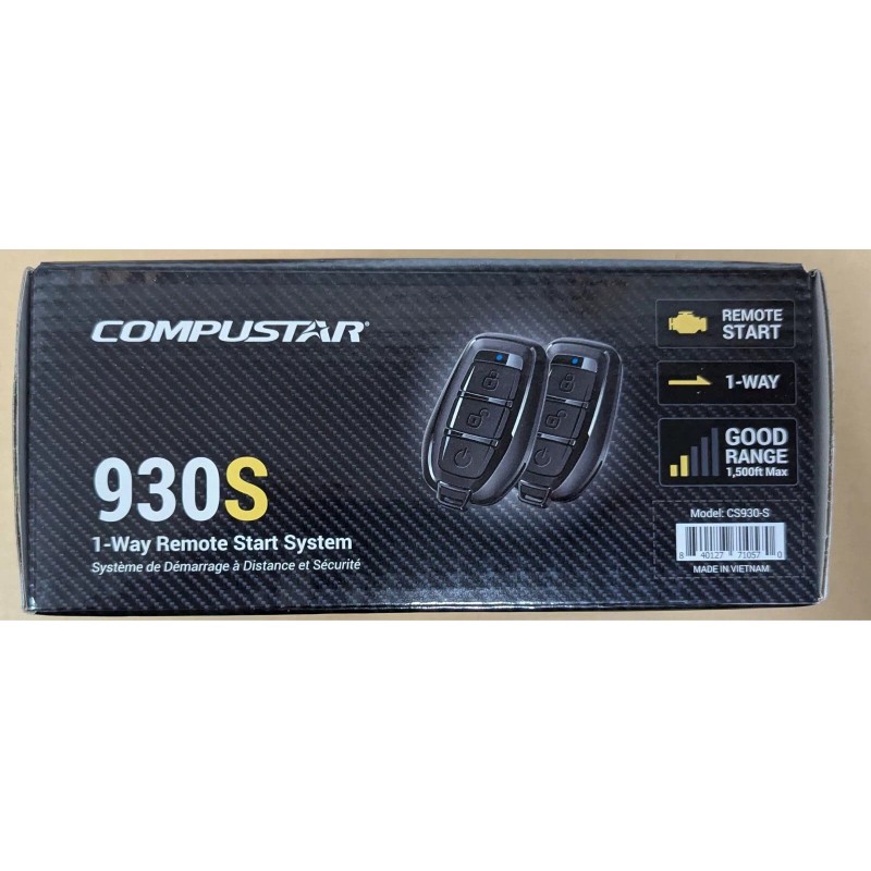 Compustar Car Remote Starter System with 2 Remotes 1500 Feet