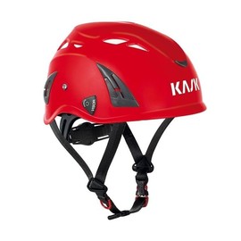 KASK Superplasma AQ Industrial Protection and Climbing Helmet (Red), Includes Safety Goggles (Black)