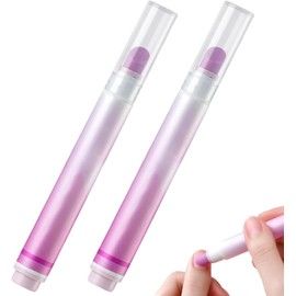 2 bolígrafos para el cuidado de las uñas, bolígrafo de aceite para cutículas 3 en 1 para uñas, empujador cutículas fortalecedor hidratante con punta cerámica para padrastros, empujadores