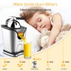 150W Electric Citrus Juicer Squeezer with 2 Cones, Healnitor Stainless