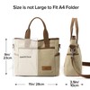 MAYMOONER Womens Canvas Tote Bag Casual Top-handle Bag Casual Canvas