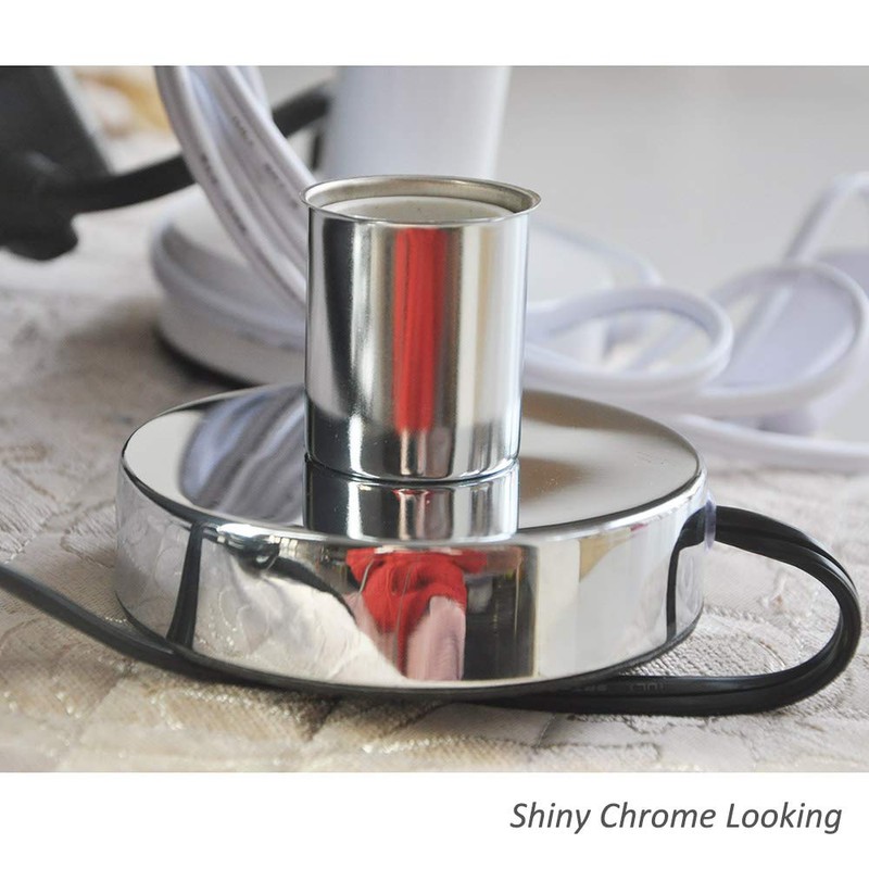 Metal Table Lamp Base,Standard E26 E27 Socket for Incandescent LED