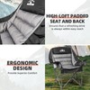 Tisetrail Oversized Padded Camping Chair Extra Large Camp Chairs for