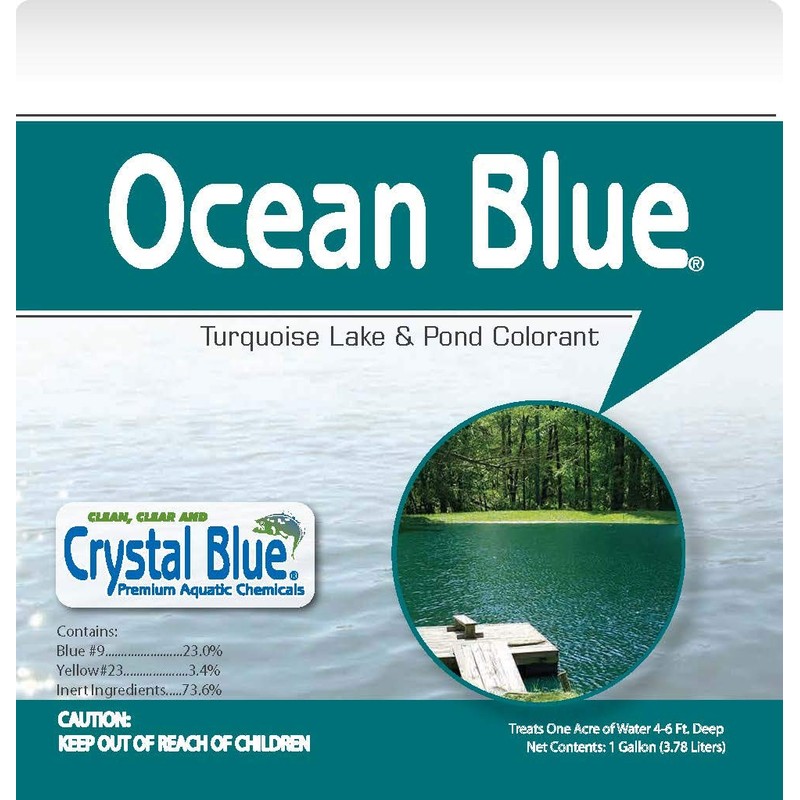 Crystal Blue Ocean Blue Pond Dye - 1 Gallon -