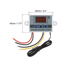 MECCANIXITY 2 Pack XH-W3002 10A AC 110-220V Digital LED Temperature Controller Thermostat Heating and Cooling Control Switch for Fridge Greenhouse Farm