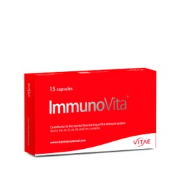 Vitae ImmunoVita 15 Capsules, Yeast Betaglucans, Vitamin D3, Vitamin B6 and Zinc, Activate defenses, Strengthen The Immune System