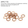 METALLIXITY Split Lock Washer (M8) 15Pcs, Brass Spring Lock Washer