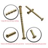 Universal Hardware 20 Pack M4 Door Handle Screws Brass with