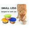 Comtim 3 Pack Cat Food Can Lids, Silicone Small Pet