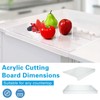 Cooking Chopping Board Acrylic Clear Anti Slip Spacious Size Abrasion