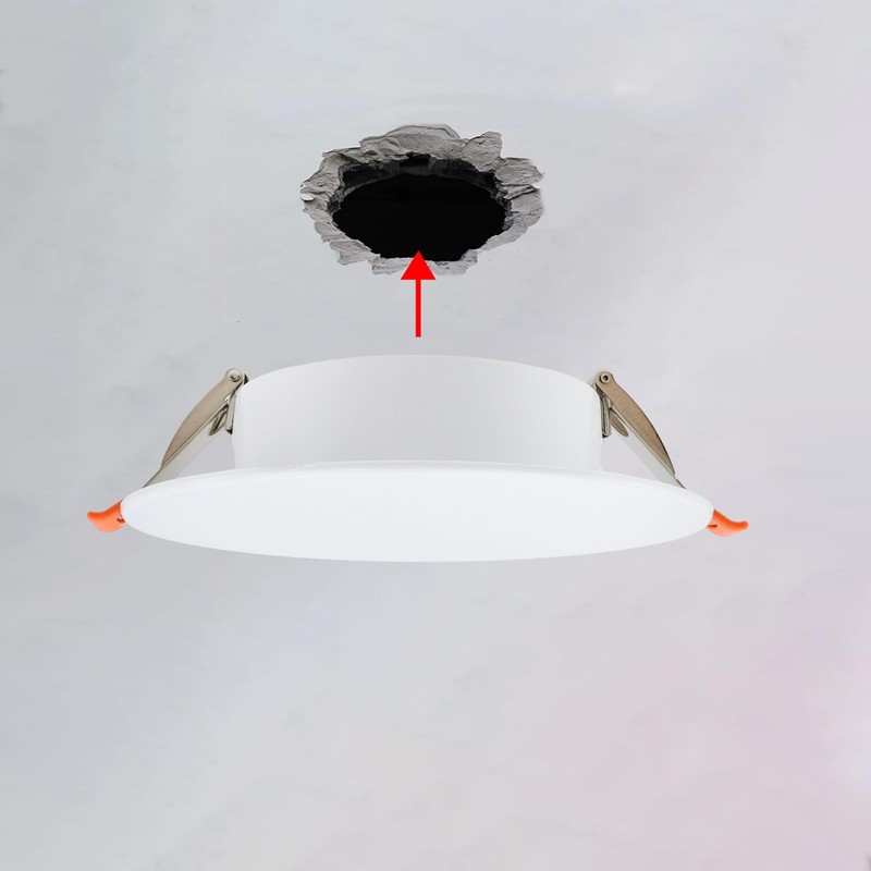 Crapyt Ceiling Hole Cover Plate, 7.28"/185mm Diameter ABS Wall Mount