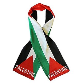 Trade Winds Palestine Country Lightweight Flag Printed Knitted Style Scarf 8"x60"