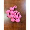 3D flamingo white beak silicone focal for beadable items