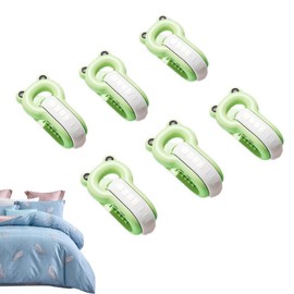 Set of 6 Futon Clips, No Shift, No Shift, Futon Fastener, Lightweight Design, Durable, Multipurpose, Non-slip, Non-residue, Strong Clip, Easy to Install (Green)