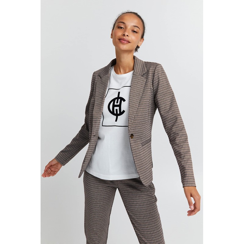 ICHI IHKATE Women's Blazer Short Blazer Jacket with Stretch and