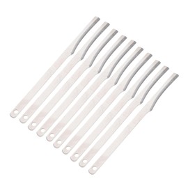 Healvian 10pcs Stainless Steel Foot Scraper Nail Trimmer for Dead Skin Removal and Toenail Care Portable Pedicure Tools for Travel and Home Use