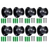 8 Packs Stainless Steel Wall Mount Pipe Bracket Pole Sockets