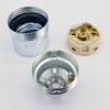 E27 Lamp Socket Chrome Metal with Smooth Coating and ISO