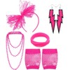 Disfraz de los 80's Mujers, 5 Conjunto de Accesorios para