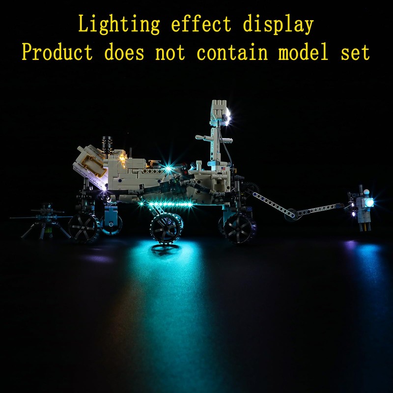 GEAMENT LED Light Kit Compatible with NASA Mars Rover Perseverance