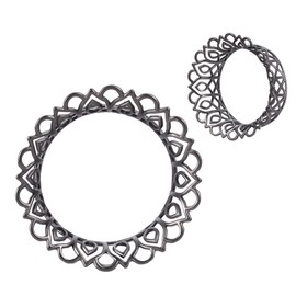 COOEAR Cool Hollow Ear Tunnels Piercing Plugs, Copper Gauges for Ear Expander Stretchers, 1 Pair 2 g to 1 Inch, Metal, Sandstone