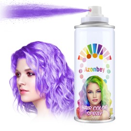 Azonbey Temporary Hair Color Spray,Temporary Hair Color Wax,Azonbey Kids Hair Wax Dye Pomades Disposable Natural Hair Strong Style Gel Cream Hair Dye-On 1-Day Washable Hair Spray (Purple#)