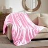 MILVOWOC Blush Pink Satin Throw Blanket - 60 x 80