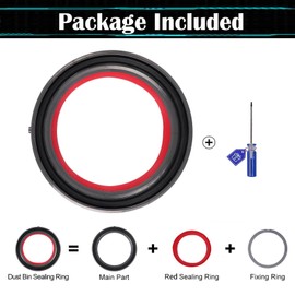 Dust Bin Sealing Ring Replacement Compatible with Dyson Cyclone V10 SV12, Dirt Cup Top Fixed Sealing Ring for Enhanced Vacuum Suction, Quick and Easy Installation with T8 Screwdriver- 969509-01 Part