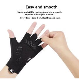 GTU Cycling Gloves Half Finger Woven Aerodynamic Striped Bicycle Sports Glove SIZE L