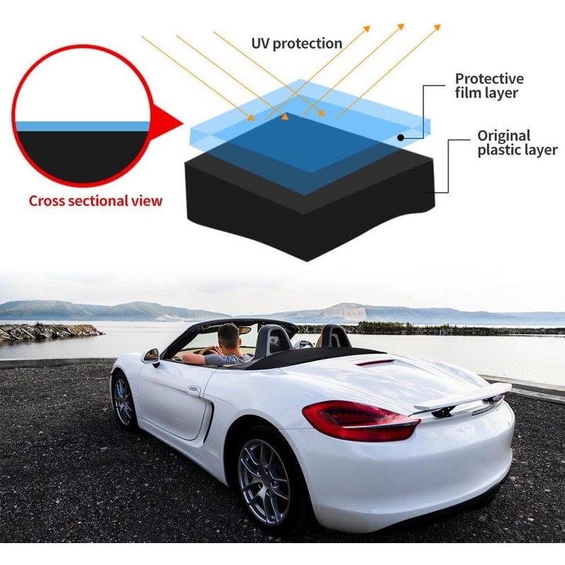 2Pcs Crystal Coating for Car Plastic Parts, Upgrade Refurbish Agent