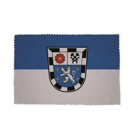 U24 Brillenputztuch Saarbrücken Fahne Flagge Glasreinigungstuch Microfasertuch
