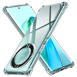ivoler Klar Silikon Hülle für Honor Magic5 Lite/Honor Magic 5 Lite 5G mit Stoßfest Schutzecken, Dünne Weiche Transparent Schutzhülle Flexible TPU Durchsichtige Handyhülle Kratzfest Case Cover